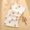 Infant and toddler cartoon 25*50 six-layer gauze towel, bath towel, bamboo fiber soft absorbent face towel, newborn square towel, belching towel, four-layer gauze children's towel, Class a baby saliva towel Item Picture